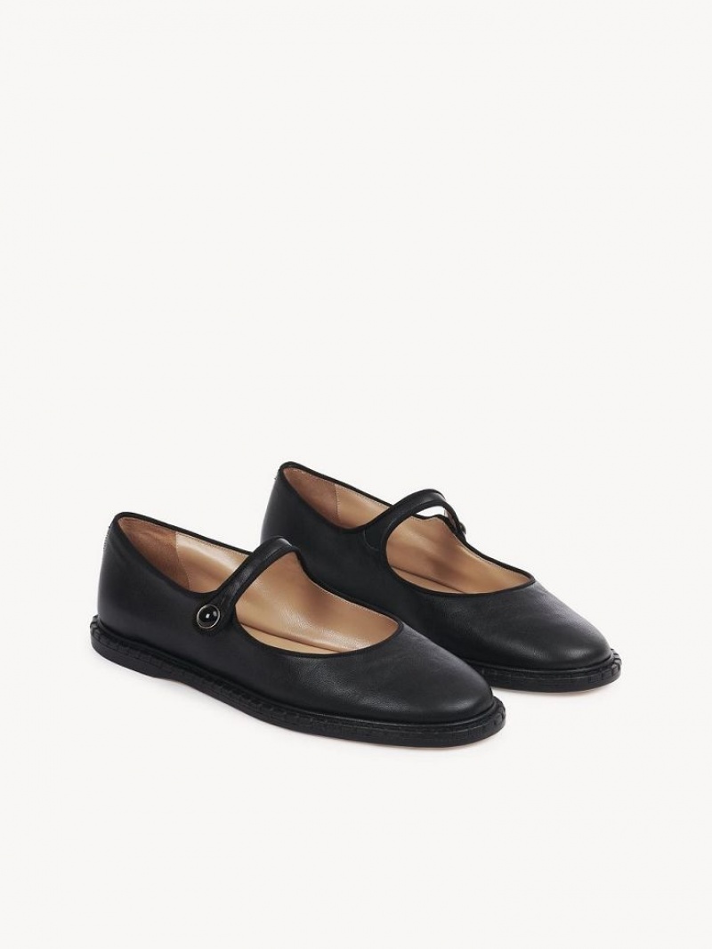 Chloe Rubie Ballet Flat Svarte | CHE-SR14260