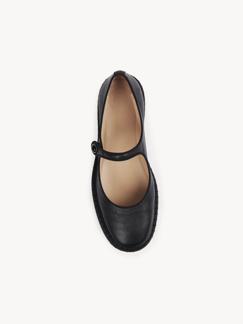 Chloe Rubie Ballet Flat Svarte | CHE-SR14260