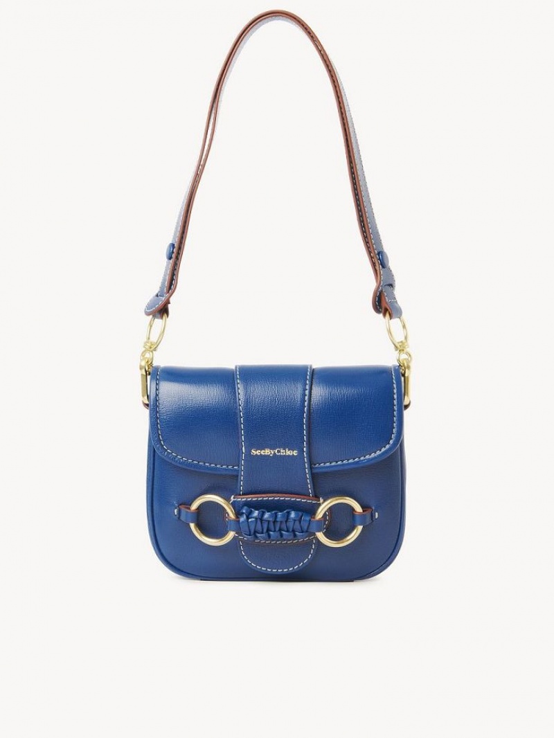 Chloe Saddie Satchel Skulderveske Blå | CHE-SR14587