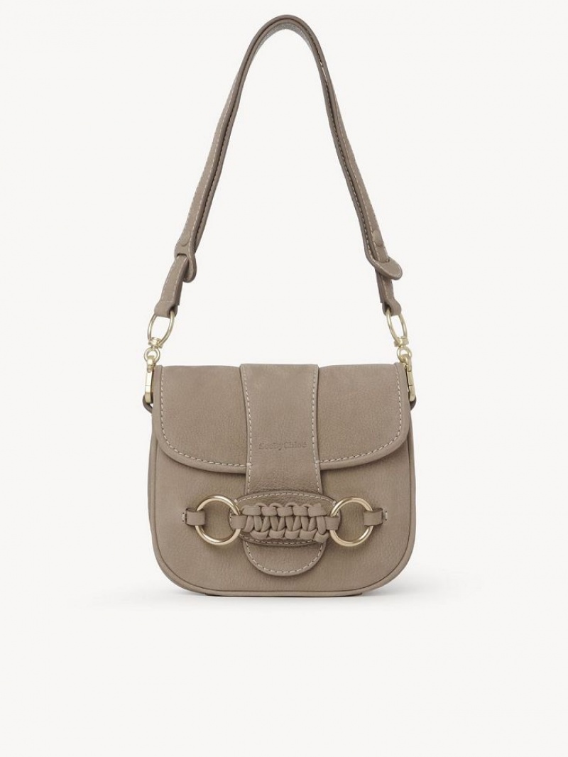 Chloe Saddie Satchel Skulderveske Grå | CHE-SR14666