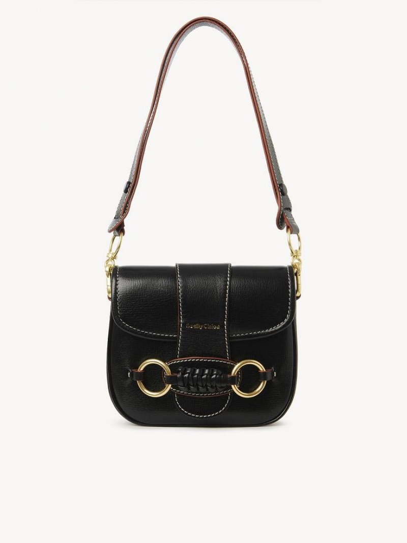 Chloe Saddie Satchel Skulderveske Svarte | CHE-SR14665