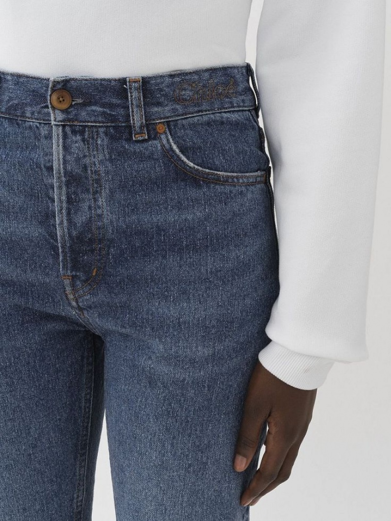 Chloe Semeru Rett-leg Jeans Blå | CHE-SR13977