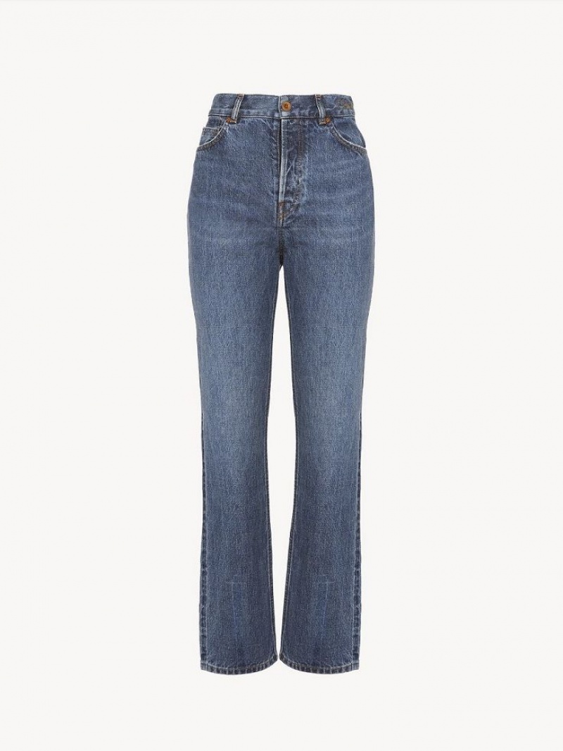 Chloe Semeru Rett-leg Jeans Blå | CHE-SR13977