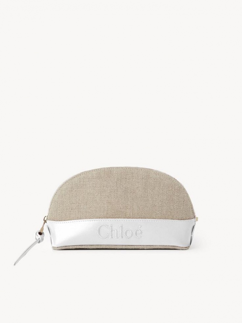 Chloe Sense Makeup Pouches Hvite | CHE-SR14326