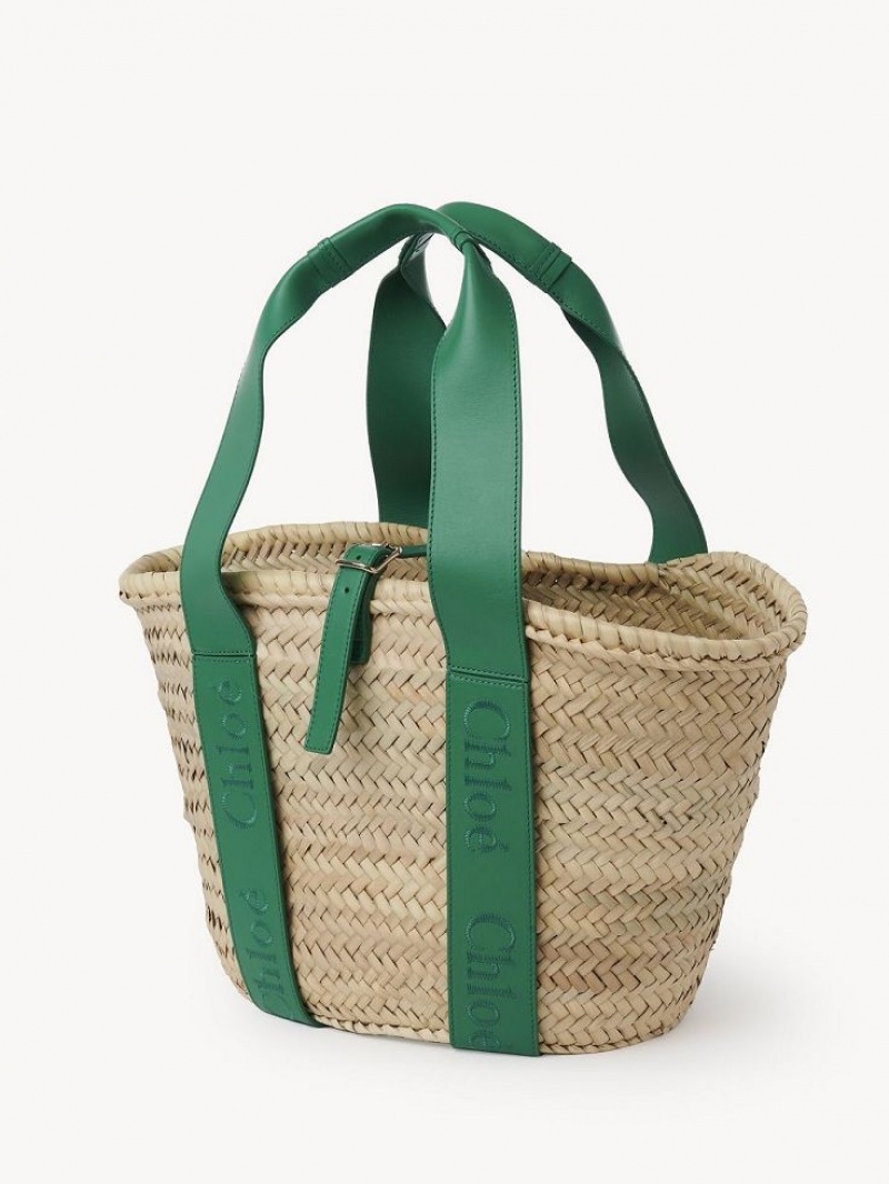 Chloe Sense Medium Baskets Grønn | CHE-SR13641