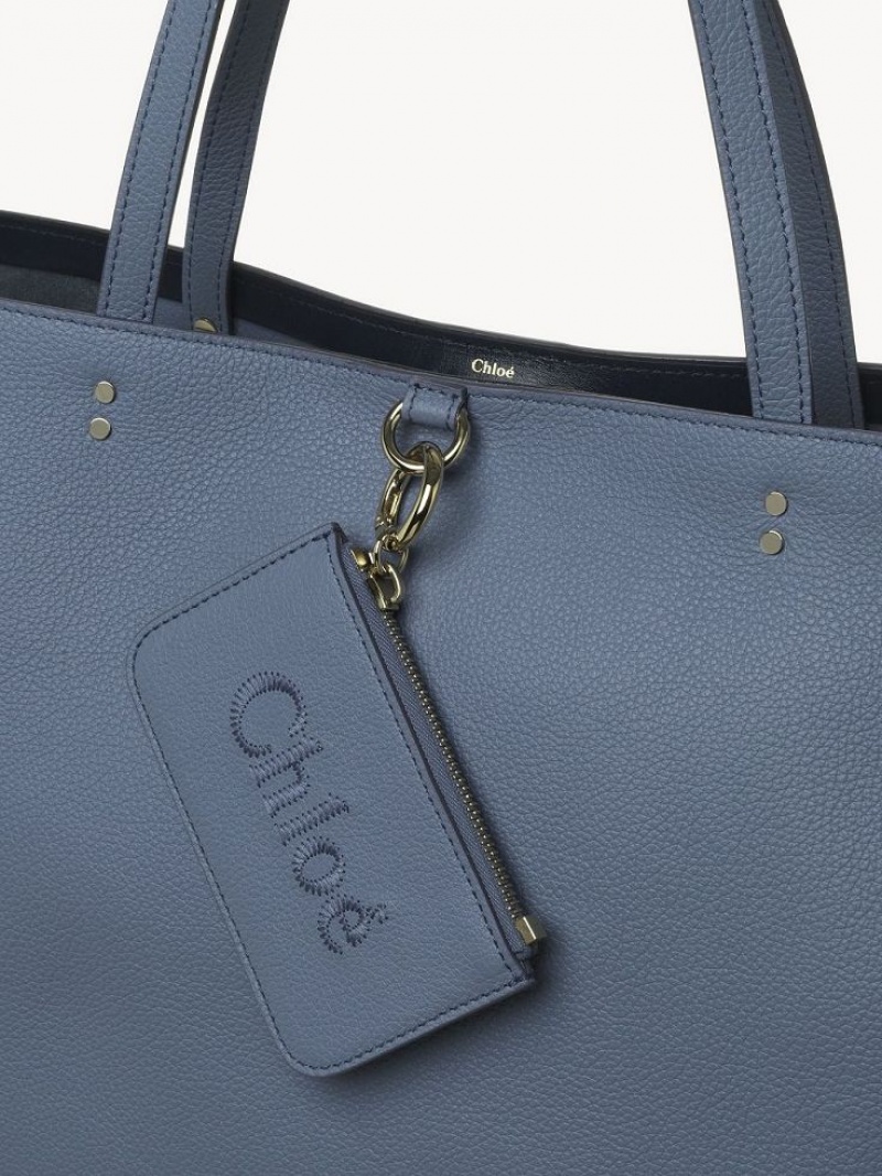 Chloe Sense Medium East-west Tote Veske Dyp Blå | CHE-SR13329