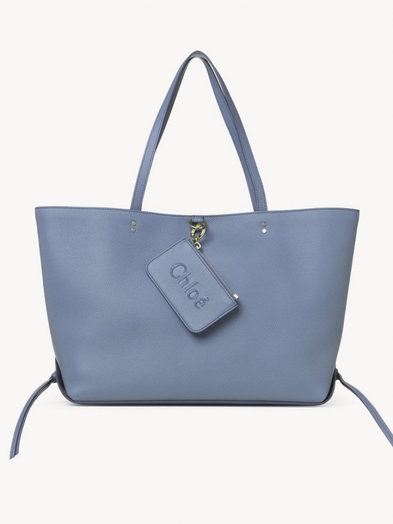 Chloe Sense Medium East-west Tote Veske Dyp Blå | CHE-SR13329