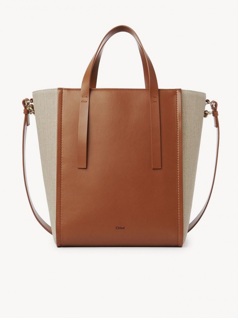 Chloe Sense Medium Tote Veske Brune | CHE-SR13396