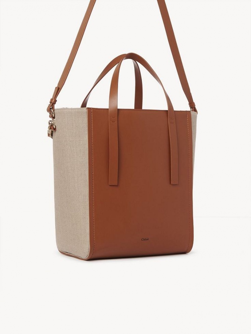 Chloe Sense Medium Tote Veske Brune | CHE-SR13396