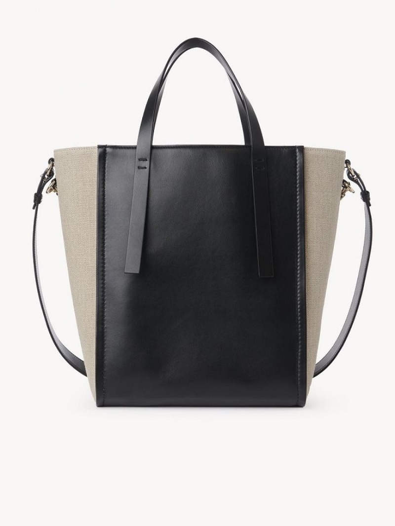 Chloe Sense Medium Tote Veske Svarte | CHE-SR13358