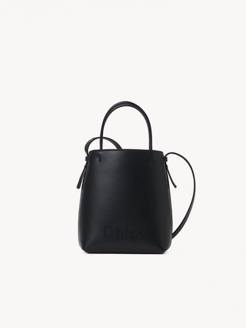 Chloe Sense Micro Crossbody Veske Svarte | CHE-SR13582