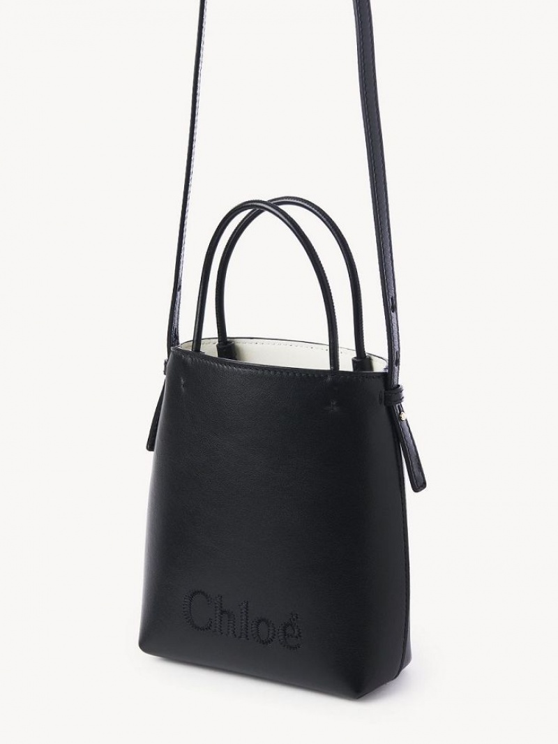 Chloe Sense Micro Crossbody Veske Svarte | CHE-SR13582