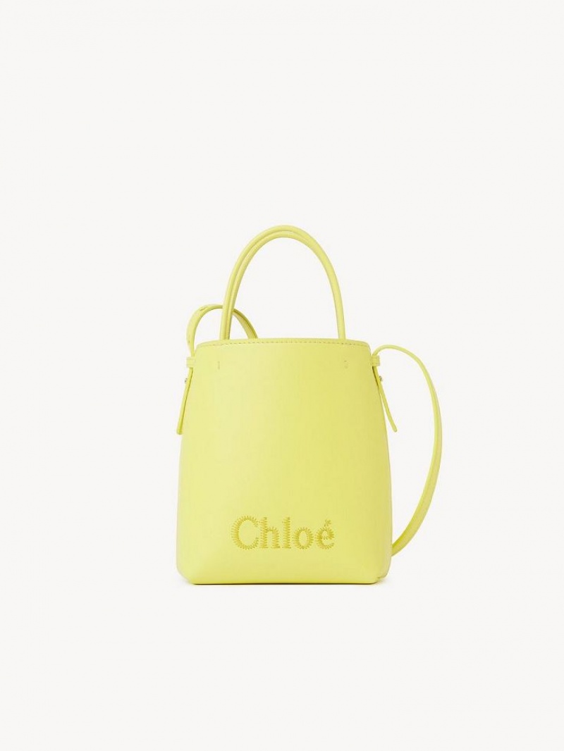 Chloe Sense Micro Skulderveske Gul | CHE-SR13408