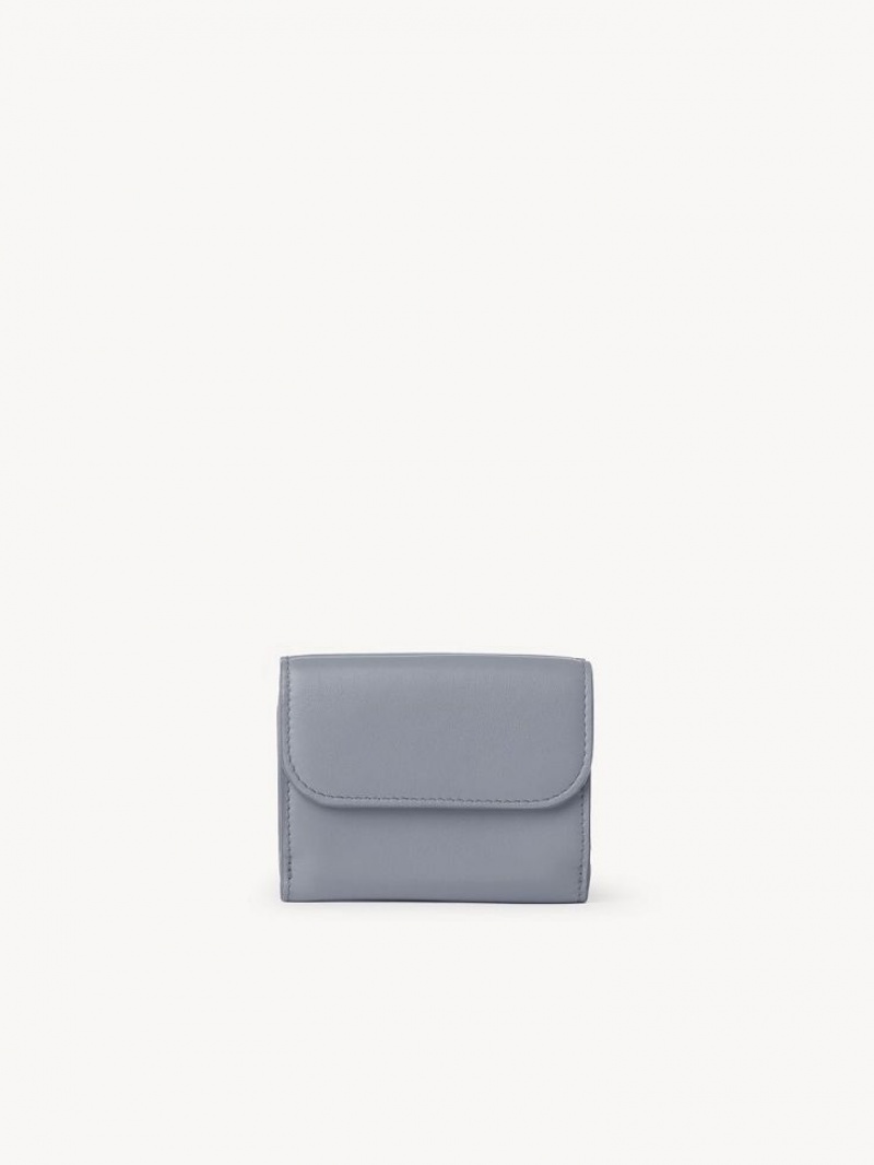 Chloe Sense Mini Tri-fold Liten Lommebok Blå | CHE-SR14275