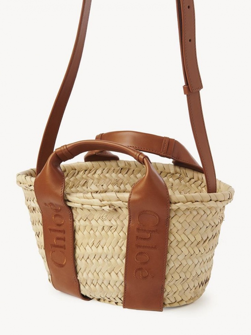 Chloe Sense Small Basket Crossbody Veske Brune | CHE-SR13518