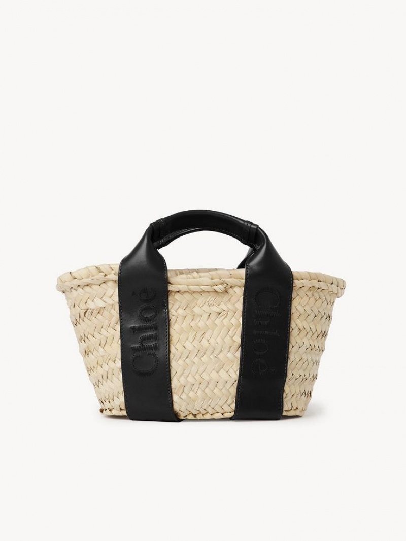 Chloe Sense Small Basket Skulderveske Svarte | CHE-SR13402