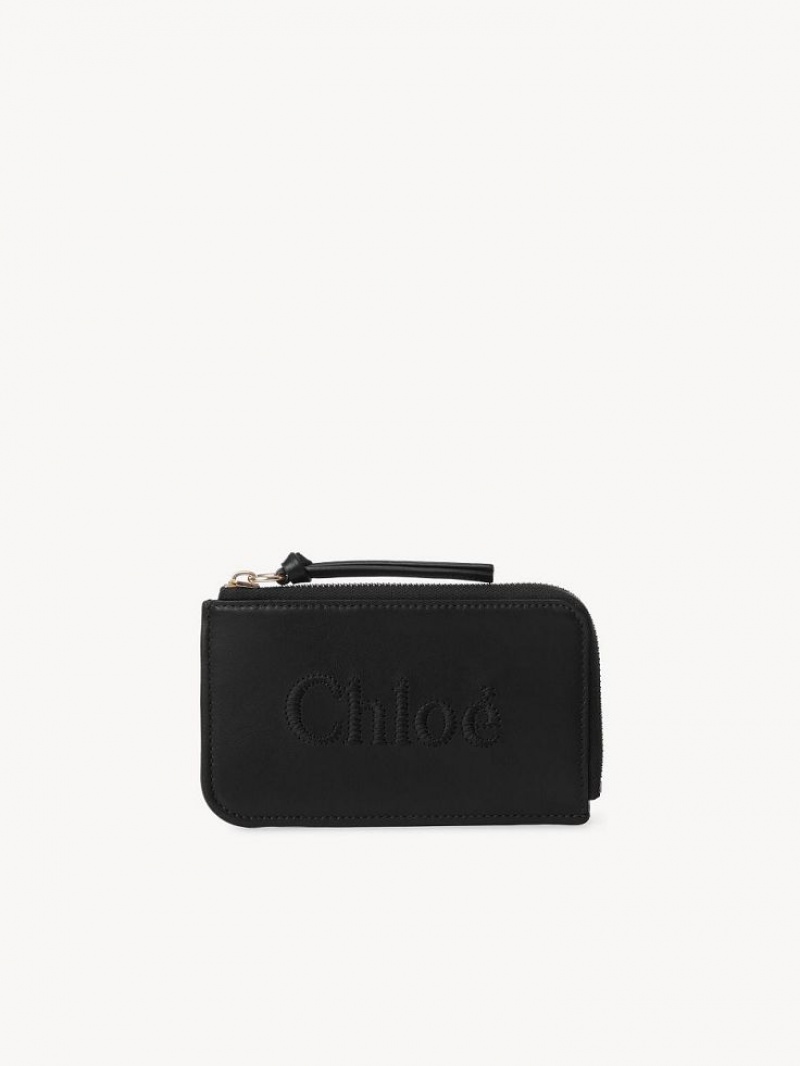 Chloe Sense Small Purse Myntpung Svarte | CHE-SR14319