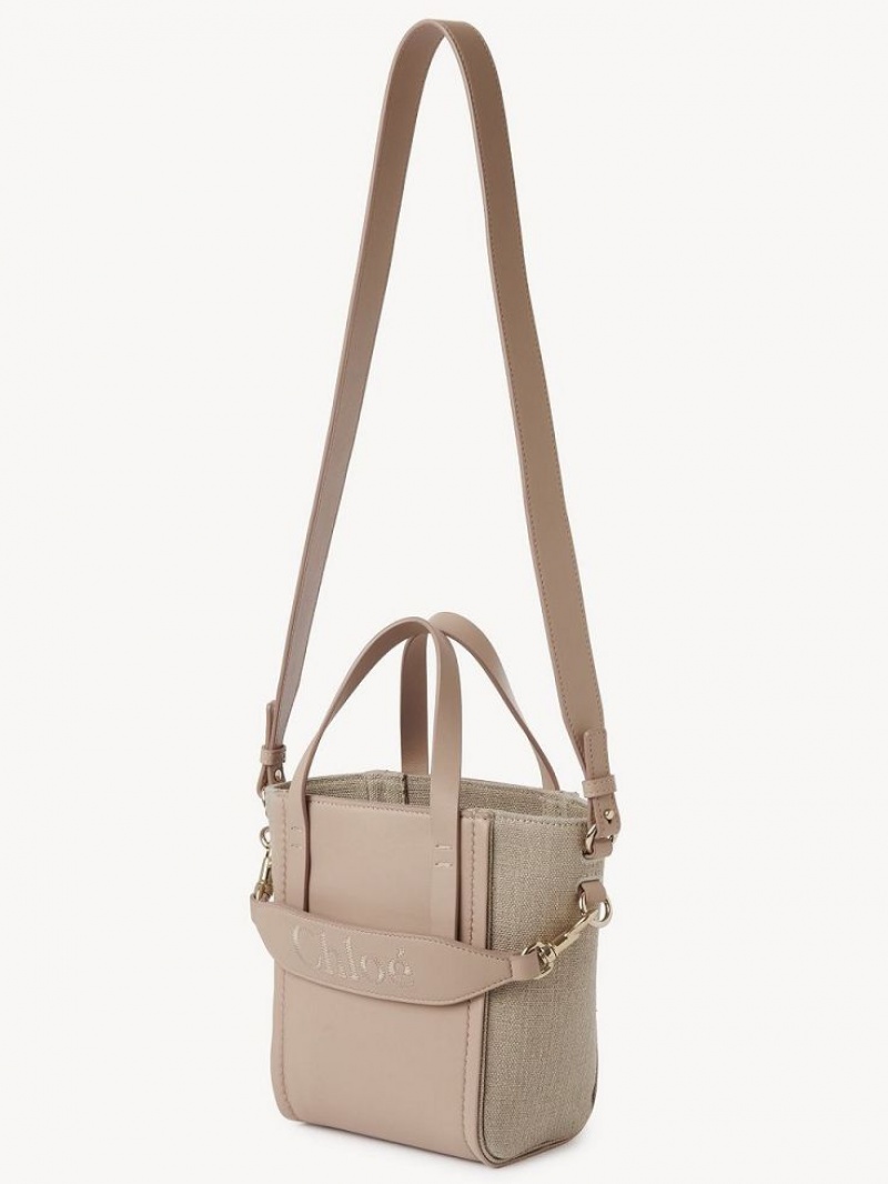 Chloe Sense Small Skulderveske Beige | CHE-SR13418