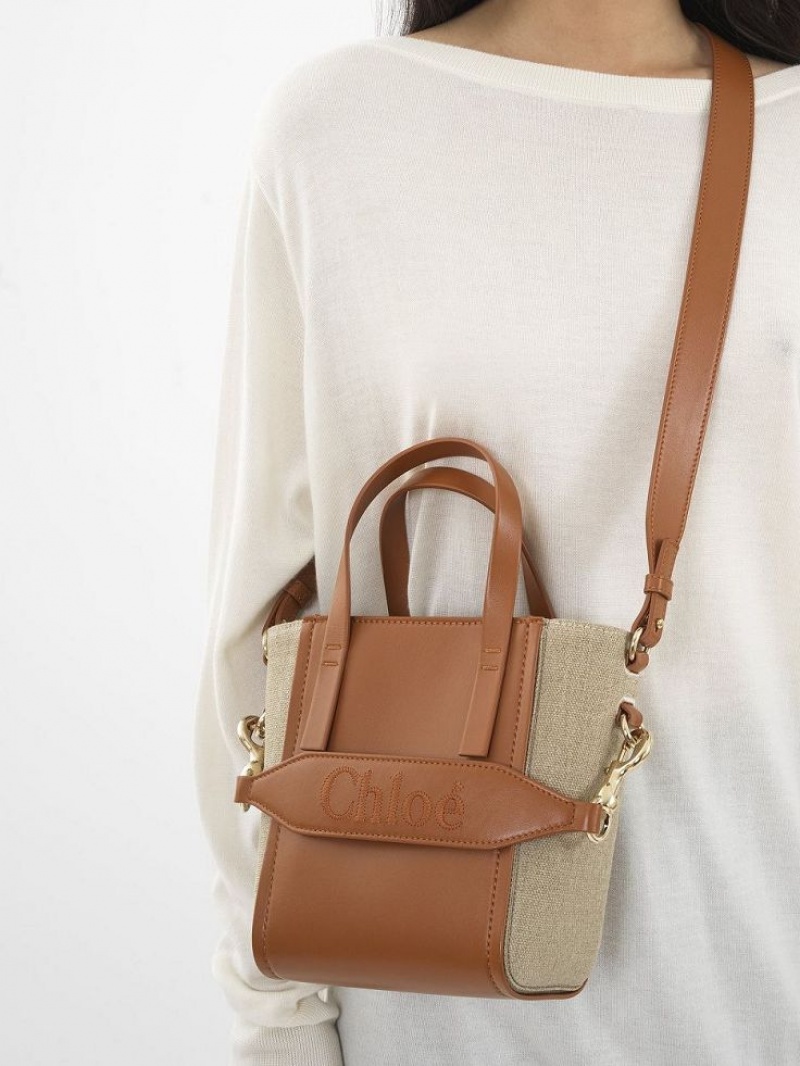 Chloe Sense Small Tote Veske Brune | CHE-SR13285