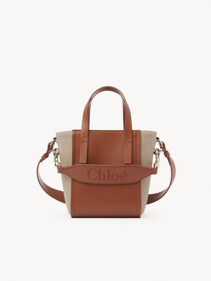 Chloe Sense Small Tote Veske Brune | CHE-SR13285