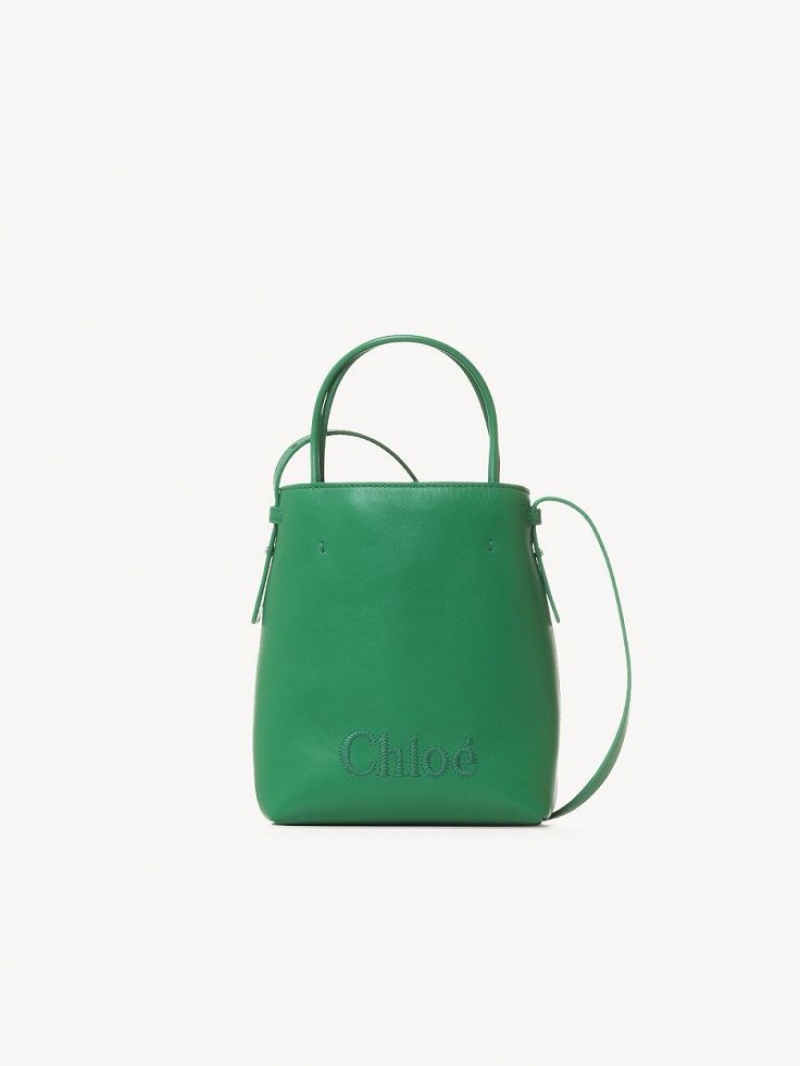 Chloe Sense Tote Mini Vesker Grønn | CHE-SR13732