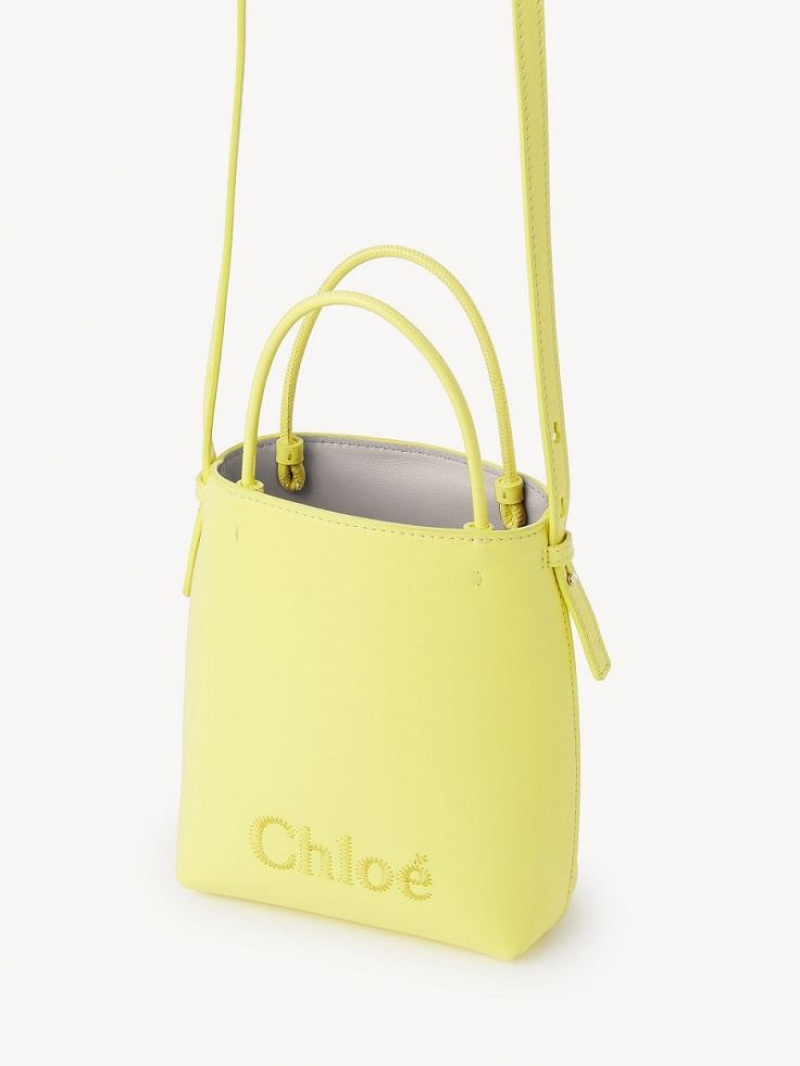 Chloe Sense Tote Mini Vesker Gul | CHE-SR13672