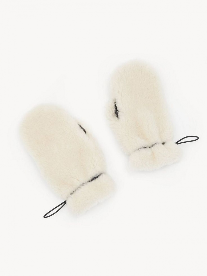 Chloe Shearling Mittens Hatt Sjokolade | CHE-SR14478