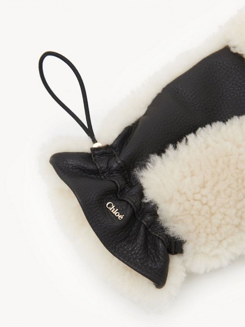 Chloe Shearling Mittens Hatt Sjokolade | CHE-SR14478