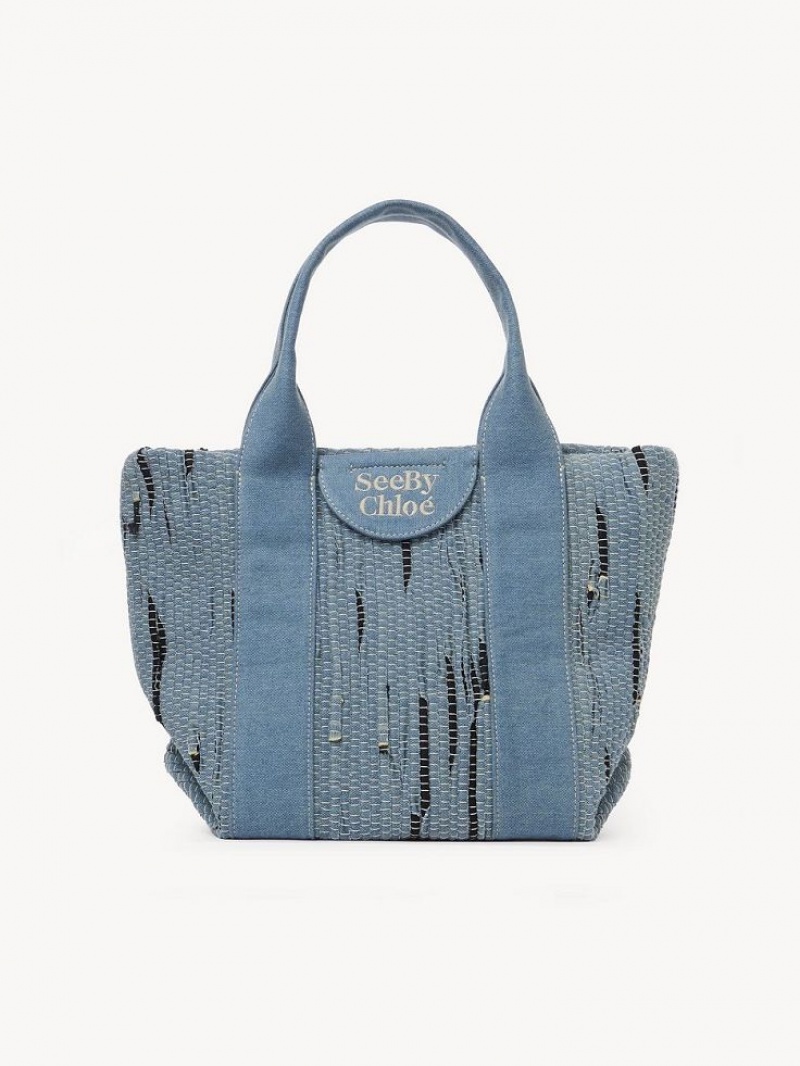 Chloe Small Laetizia Tote Veske Blå | CHE-SR14709