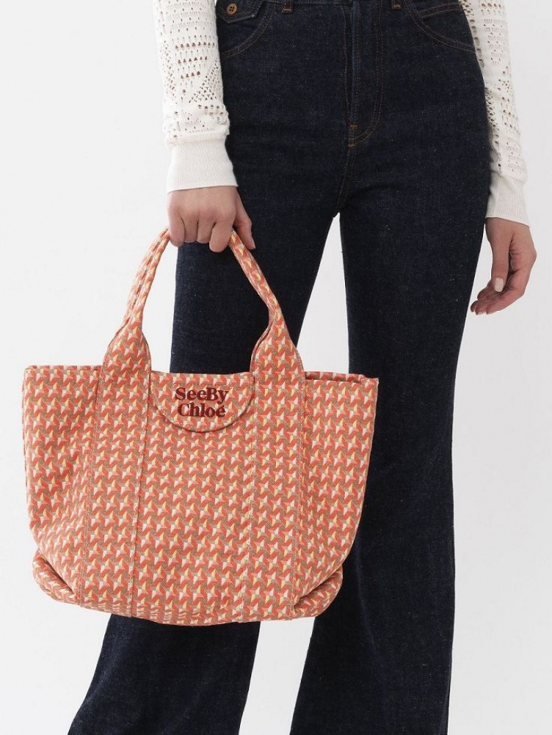 Chloe Small Laetizia Tote Veske Oransje | CHE-SR14702