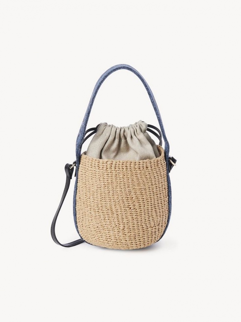 Chloe Small Woody Basket Crossbody Veske Blå | CHE-SR13608