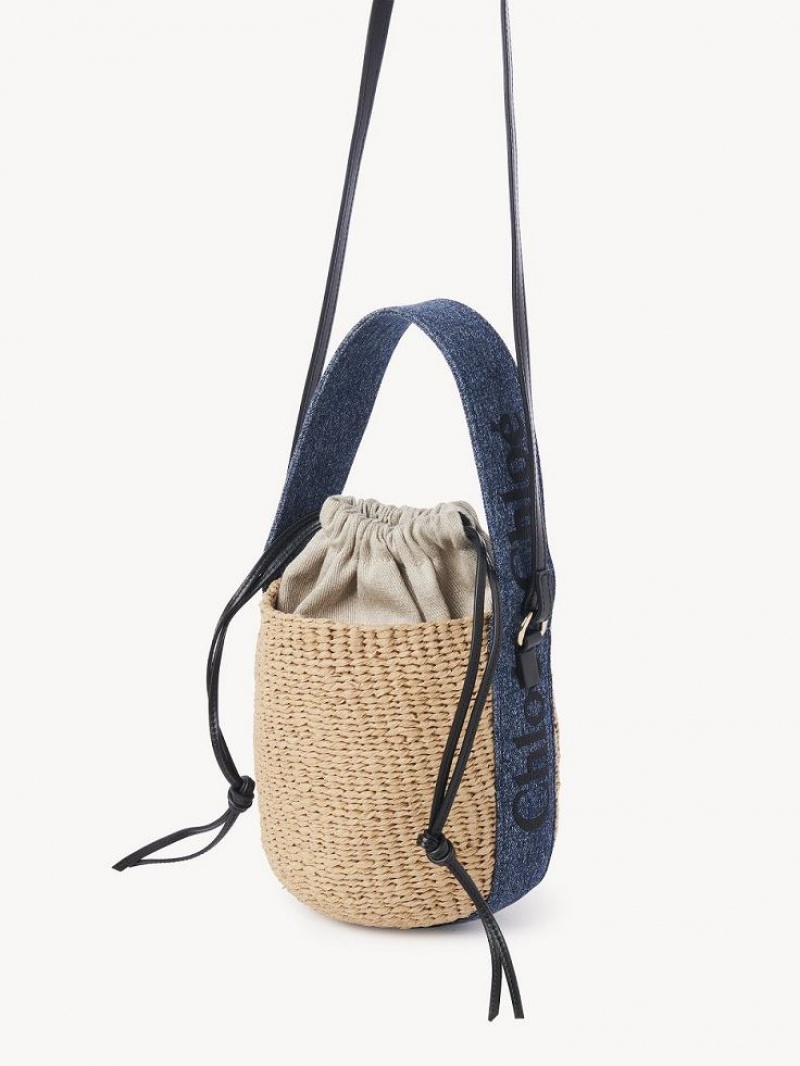 Chloe Small Woody Basket Crossbody Veske Blå | CHE-SR13608