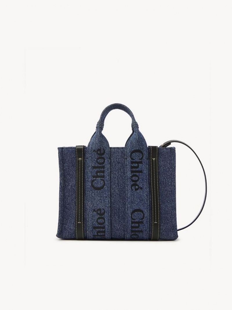 Chloe Small Woody Crossbody Veske Blå | CHE-SR13515