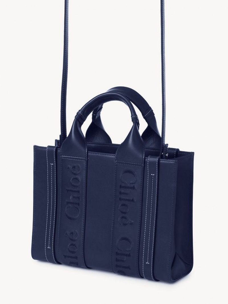 Chloe Small Woody Tote Veske Blå | CHE-SR13376