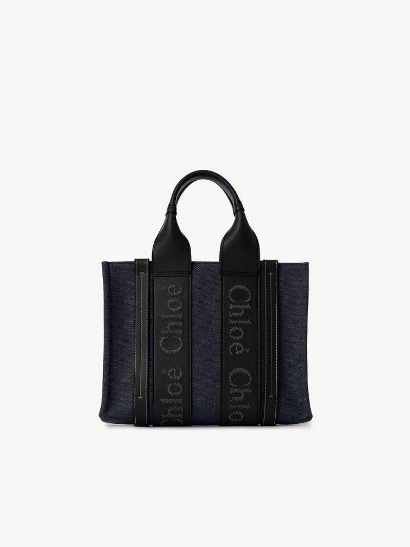 Chloe Small Woody Tote Veske Dyp Blå | CHE-SR13390