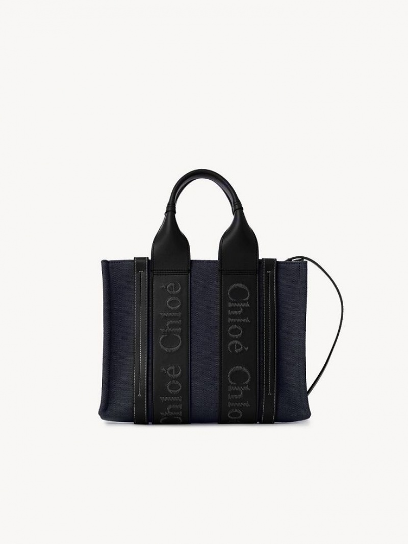 Chloe Small Woody Tote Veske Dyp Blå | CHE-SR13390