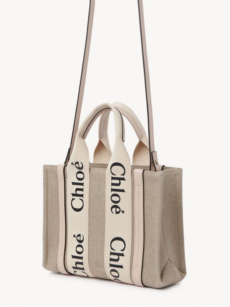 Chloe Small Woody Tote Veske Rosa | CHE-SR13392