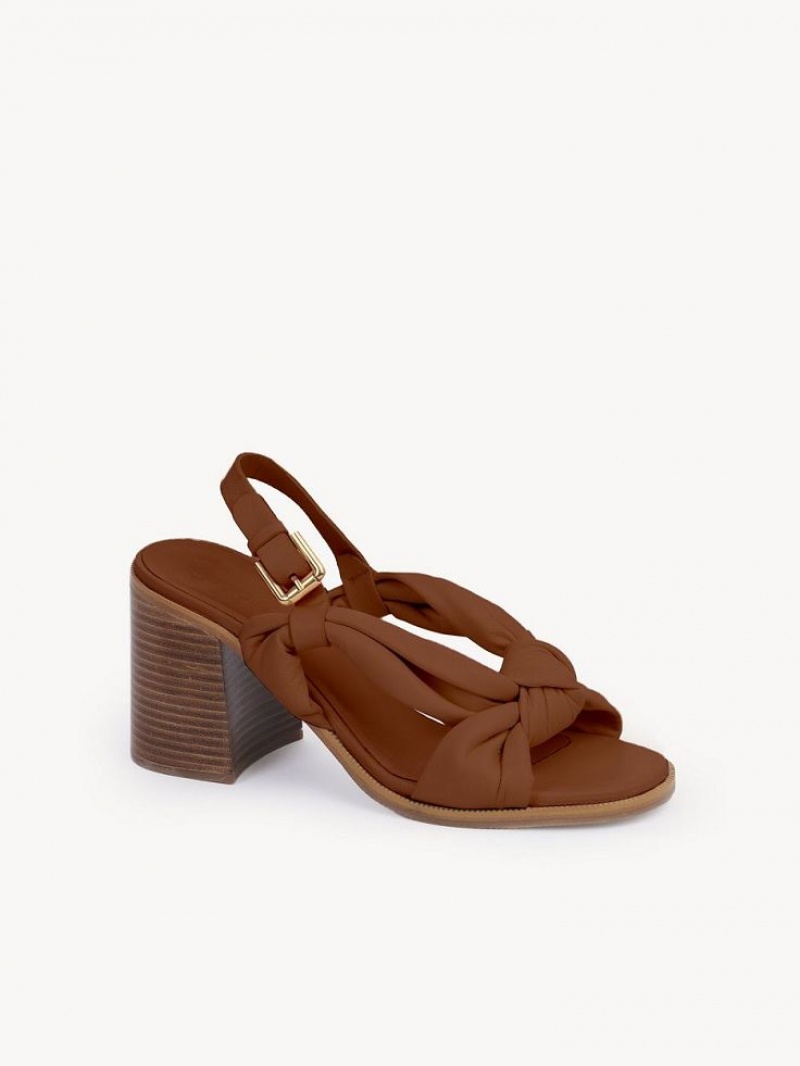 Chloe Spencer Sandaler Brune | CHE-SR14822