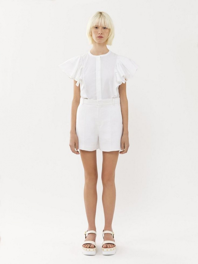 Chloe Tailored Shorts Hvite | CHE-SR14009