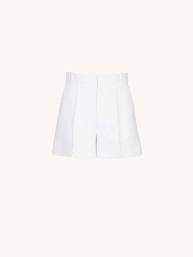 Chloe Tailored Shorts Hvite | CHE-SR14009