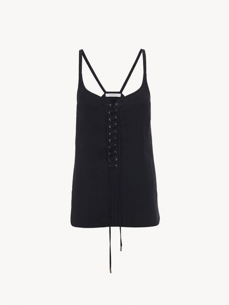 Chloe Tank Topper Marineblå | CHE-SR13885