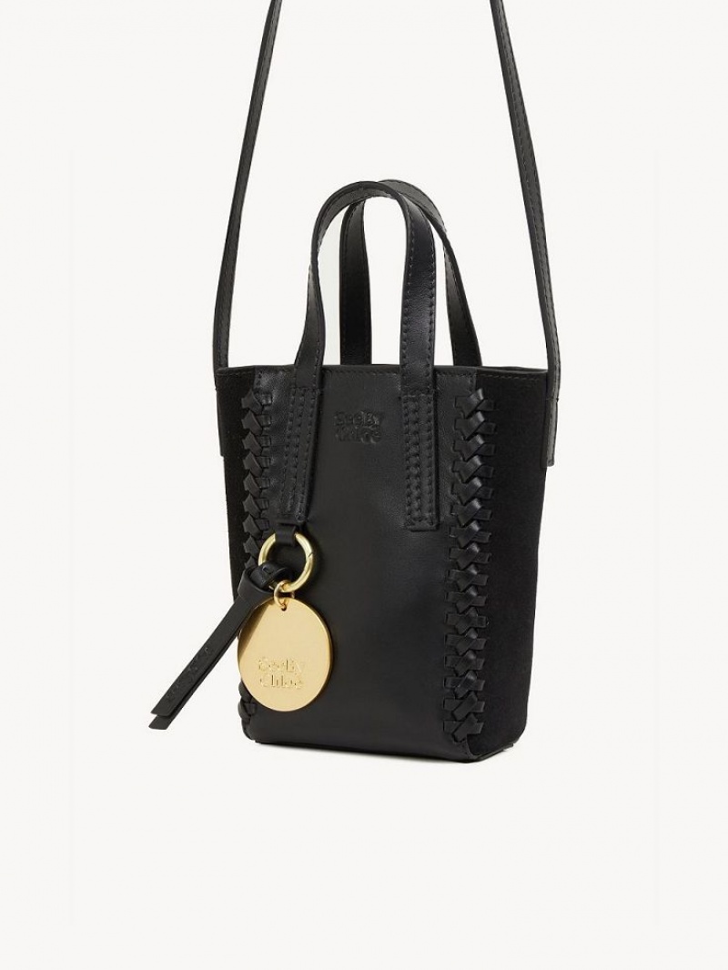 Chloe Tilda Mini Tote Veske Svarte | CHE-SR14708