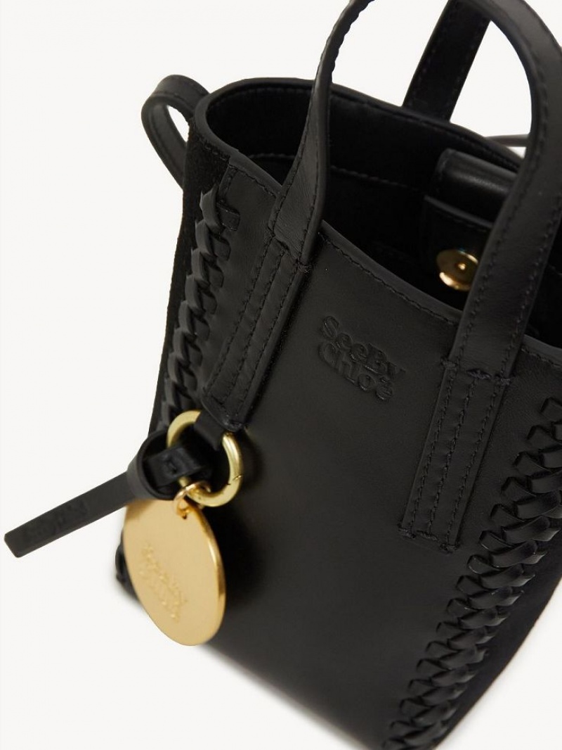 Chloe Tilda Mini Tote Veske Svarte | CHE-SR14708