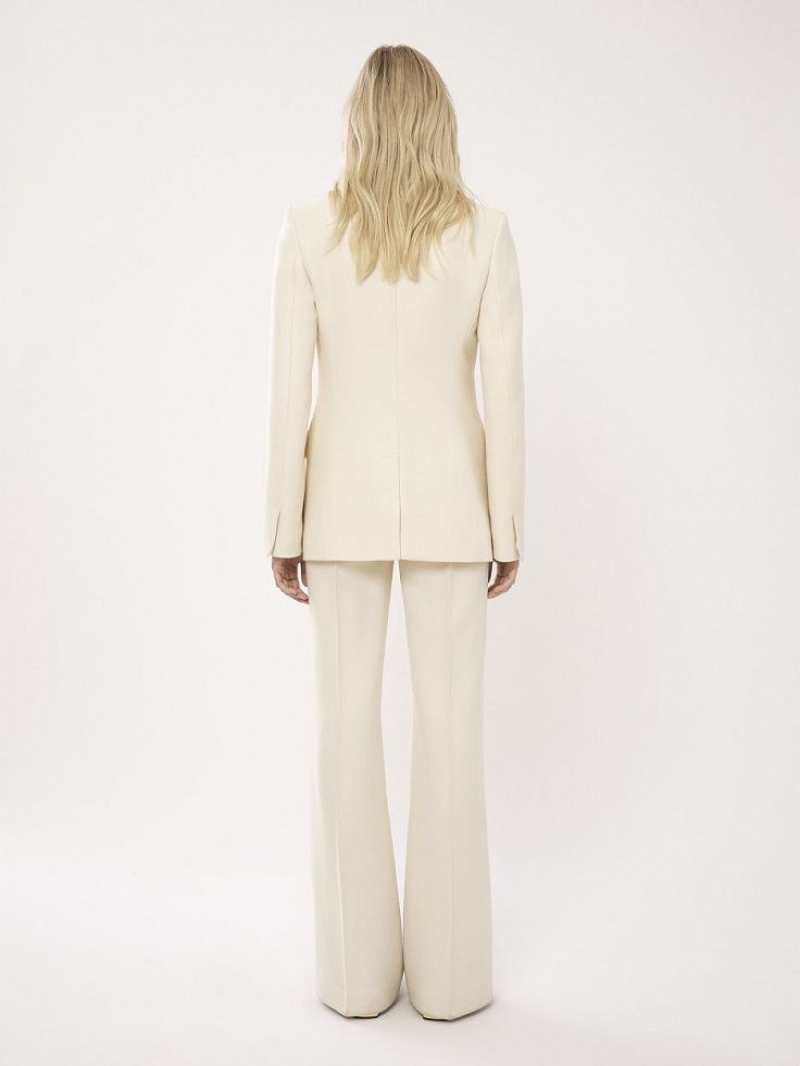 Chloe Two-button Tailored Jakker Hvite | CHE-SR13775