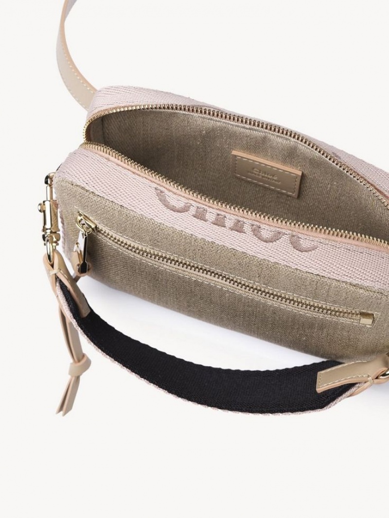 Chloe Woody Belt Crossbody Veske Beige | CHE-SR13606