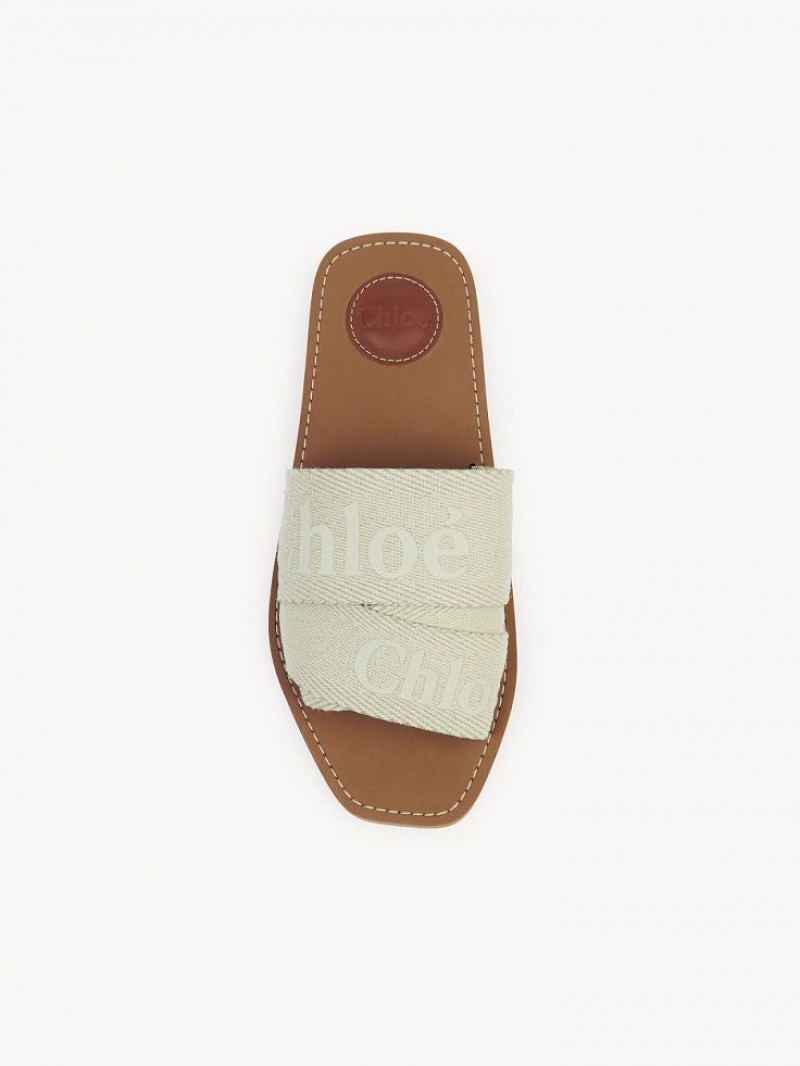 Chloe Woody Flate Mule Grønn | CHE-SR14181