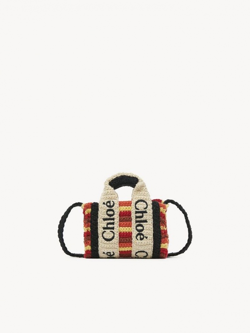 Chloe Woody Nano Crossbody Veske Multicolor Brune | CHE-SR13523