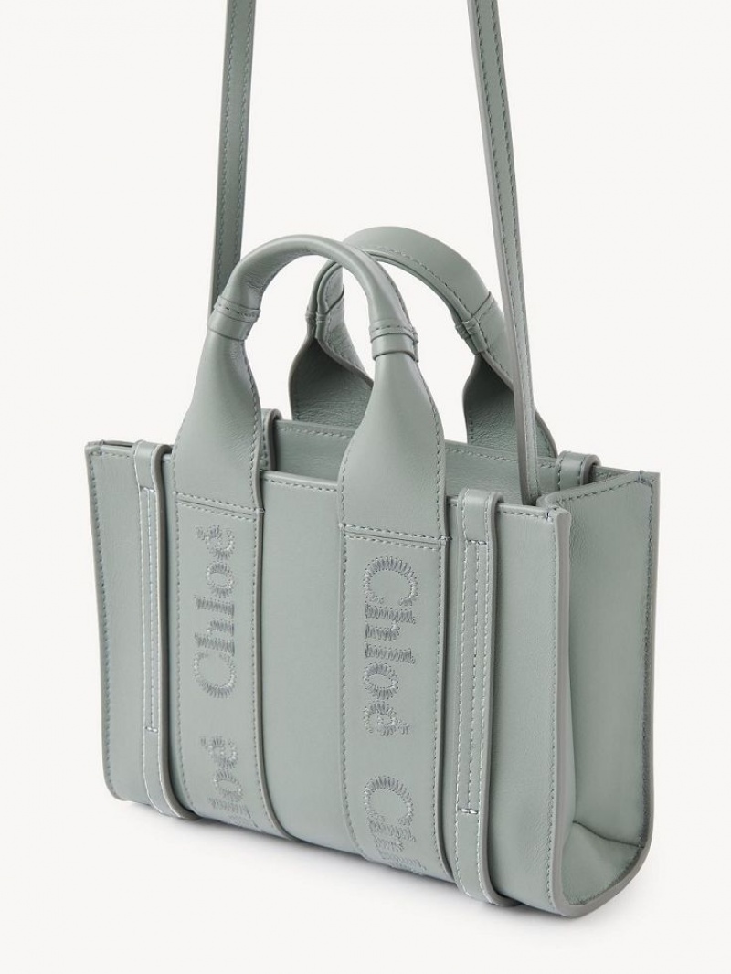 Chloe Woody Tote 1 Mini Vesker Grønn | CHE-SR13697