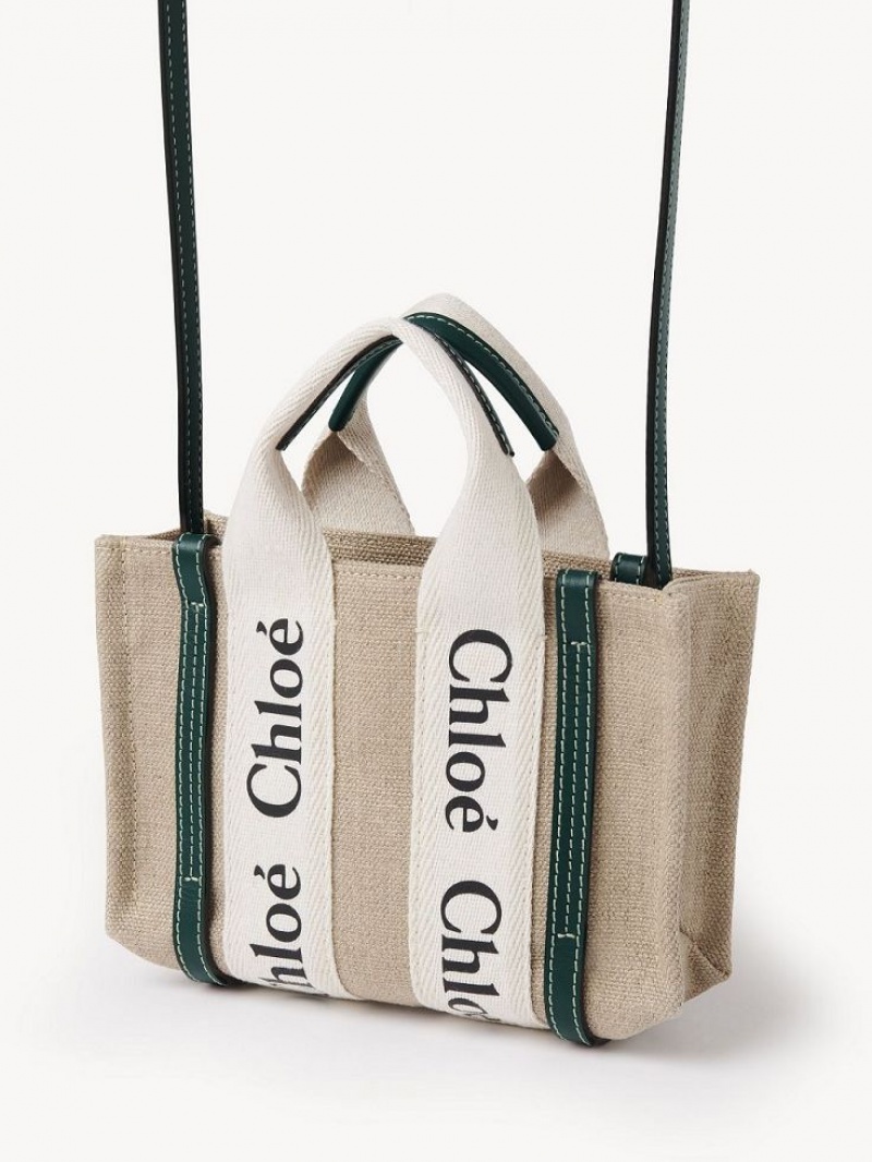 Chloe Woody Tote 3 Mini Vesker Mørke Turkis | CHE-SR13722