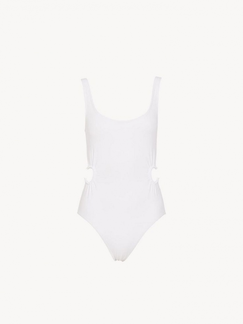 Chloe X Eres Panama One-piece Strandtøy Hvite | CHE-SR14130